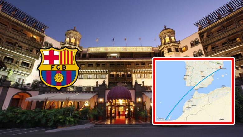 Brenda hotelit luksoz ku qëndroi Barça në Las Palmas (Foto)