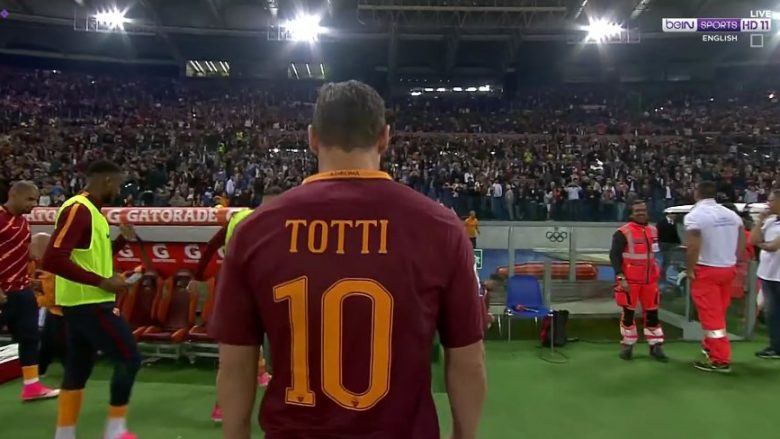 Totti nuk i bashkëngjitet festës së Romës ndaj Juves (Video)