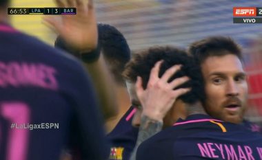 Neymar kompleton het-trikun ndaj Las Palmas (Video)