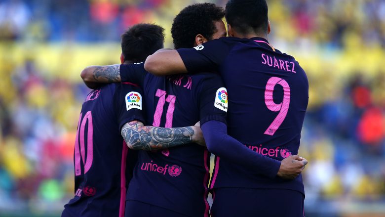 Barça vazhdon në krye të La Ligas pas fitores ndaj Las Palmas (Video)