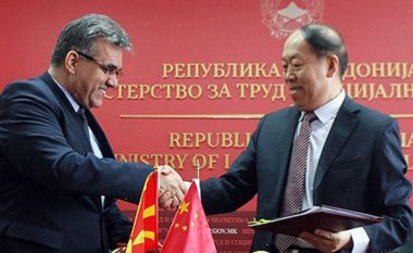Kina dhe Maqedonia nënshkruan memorandum për bashkëpunim në fushën e punës dhe sociales