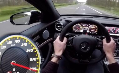 Mercedes AMG E63 S i qetë edhe kur lëvizë me 300 kilometra në orë (Video)