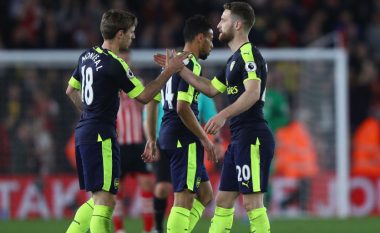 Southampton 0-2 Arsenal: Vlerësim i lartë për Mustafin dhe Xhakën