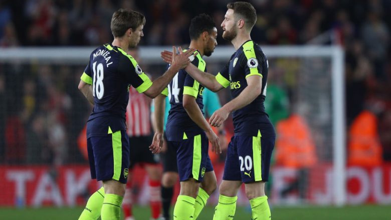 Southampton 0-2 Arsenal: Vlerësim i lartë për Mustafin dhe Xhakën