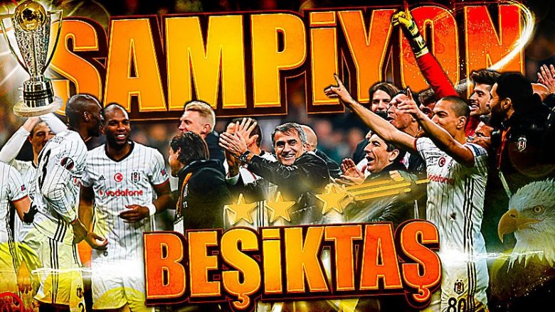 Besiktas fiton titullin e 15 të kampionit të Turqisë
