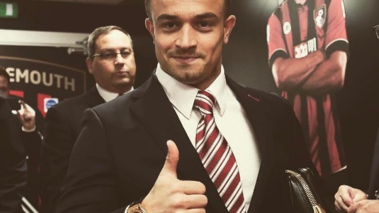 Shaqiri reklamon orën luksoze para ndeshjes ndaj Arsenalin, çmimi i të cilës është marramendës (Foto)