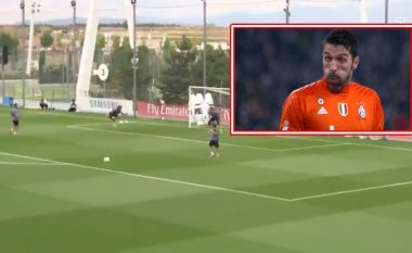 Ramos është gati për finale, i dërgon mesazh Buffonit me këtë gol të magjishëm në stërvitje (Video)