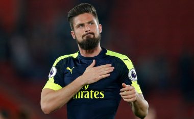 Giroud kalon Arsenalin në epërsi ndaj Stoke Cityt (Video)