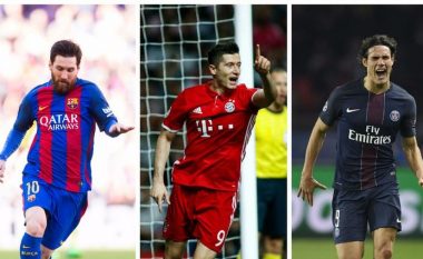 Lojtarët që kanë shënuar më shumë gola gjatë vitit 2017 në pesë ligat më të forta në Evropë (Foto)