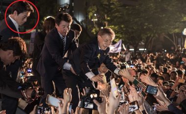 Koreja e Jugut ka një president të ri, por gjithë vëmendjen e ka marrë truproja i tij (Foto)