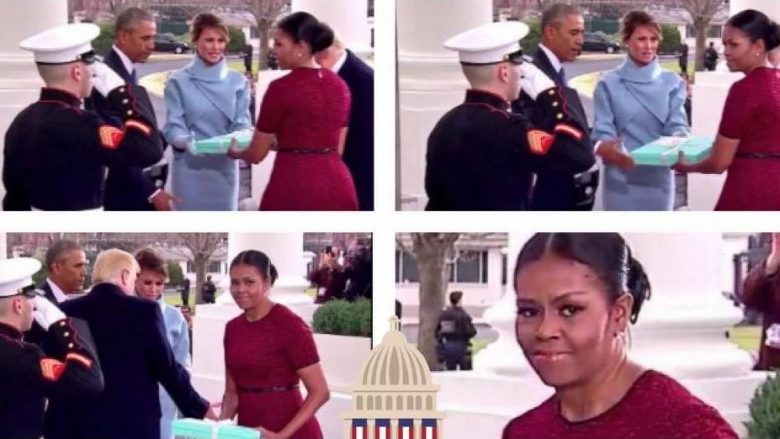 Michelle Obama shpjegon “reagimin e saj të çuditshëm” në inaugurimin e Donald Trumpit president (Foto)