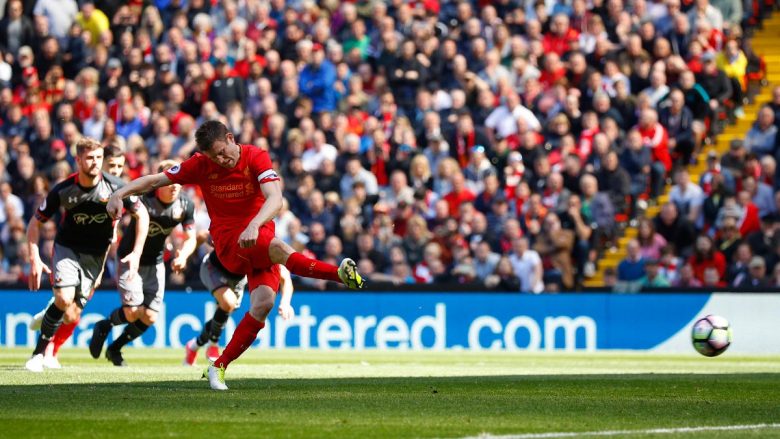 Milner ia mohon epërsinë Liverpoolit, humb penalltinë ndaj Southamptonit (Video)