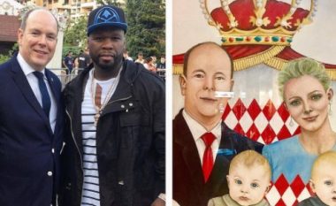50 Cent pranon fanellë nga princi i Monakos (Foto)