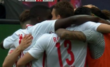 RB Leipzig po dominon Bayernin, Poulsen shënon golin e tretë (Video)