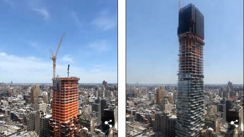 Pamje mbresëlënëse të qiellgërvishtësit më unik në New York që është ndërtuar për vetëm 33 muaj (Video)