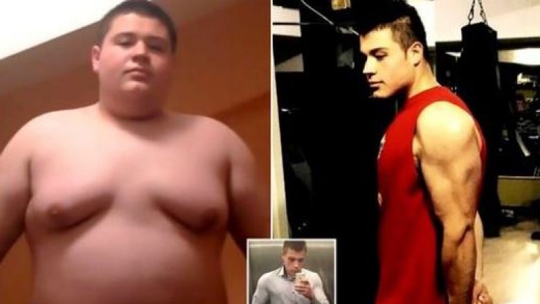 Transformimi i paparë: Nga një adoleshent me 150 kilogramë, në një muskuloz që as të afërmit nuk po e njohin (Foto/Video)