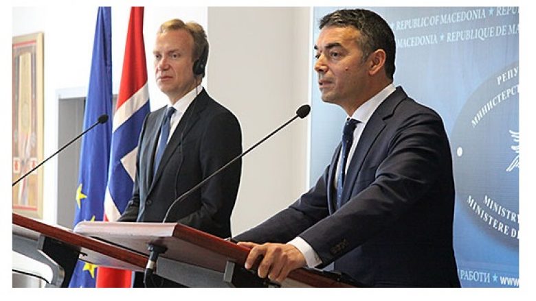 Norvegjia mbështet anëtarësimin e Maqedonisë në NATO dhe BE