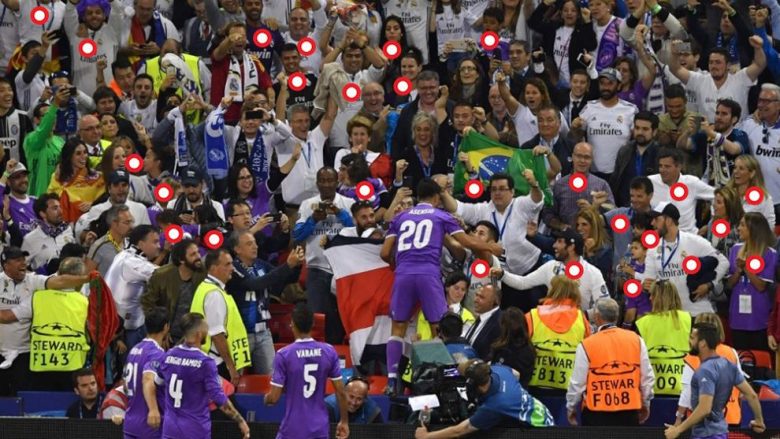 Asensio e festoi golin me babanë dhe vëllanë, aty afër ishin edhe shumë familjarë të yjeve të Realit (Foto)