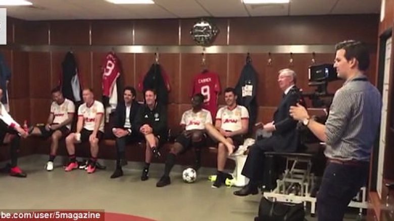 Publikohet video nga dhomat e zhveshjes së Man Utd ku Ferguson motivon lojtarët në ndeshjen për nder të Carrick (Foto/Video)