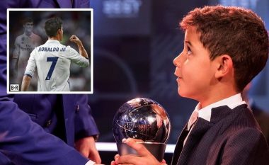 Një dizajn shumë real se si do të dukej djali i Ronaldos me fanellën e Realit në vitin 2030 (Foto)