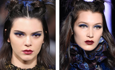 Elajner i kaltër + buzëkuq vishnje = përsosmëri e BUKURISË në modelet si Gigi Hadid dhe Kendall Jenner (Foto)