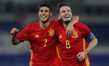 Spanja në duar të sigurta, Saul dhe Asensio shënojnë gola të ‘çmendur’ ndaj Maqedonisë (Video)