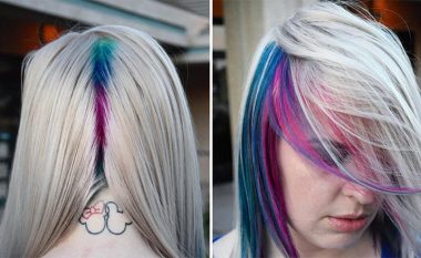 Trend ARGËTUES në ngjyrosjen e flokëve – vetëm me një lëvizje të dorës deri te frizura e zakonshme ka arritur diçka MAHNITËSE (Foto)