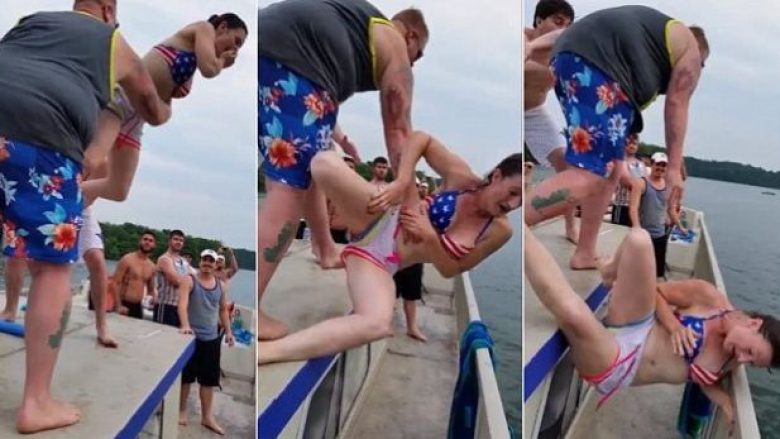 Mos provoni ta hedhni të dashurën tuaj në ujë, mund t’ju ndodhë kjo (Video)