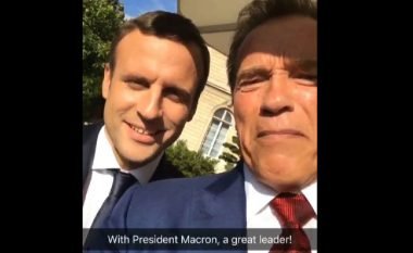Macron dhe Schwarzenegger bashkë kundër Trump