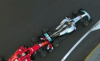 Hamilton reagon ndaj Vettelit: Nëse do të tregohet burrë, mund ta bëjmë jashtë makinave ballë për ballë