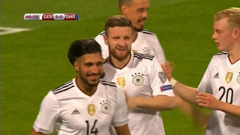 Mustafi vjen me gol të bukur për Gjermaninë (Video)