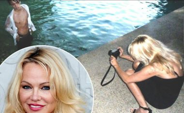 Një nënë krenare si Pamela Anderson, merr aparatin në dorë për të realizuar setin fotografik të të birit model (Foto)