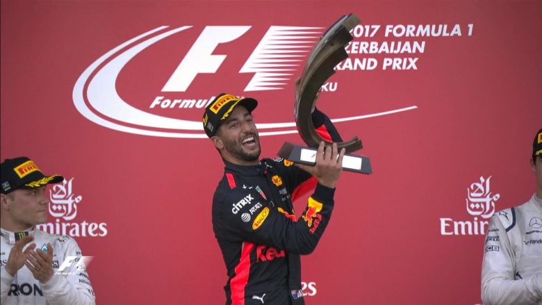 Ricciardo fiton garën kaotike të Bakut, Vettel e Hamilton nuk janë as në podium