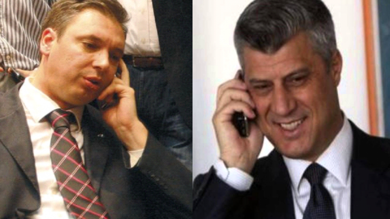 Thaçi i telefonon Vuçiqit, e uron për zgjedhjen e tij president