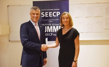 Thaçi kërkoi nga Mogherini prezencë më të madhe të BE-së në rajon