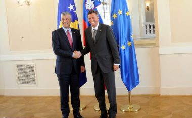 Thaçi takon presidentin slloven, e falënderon për organizimin e Samitit Brdo-Brione