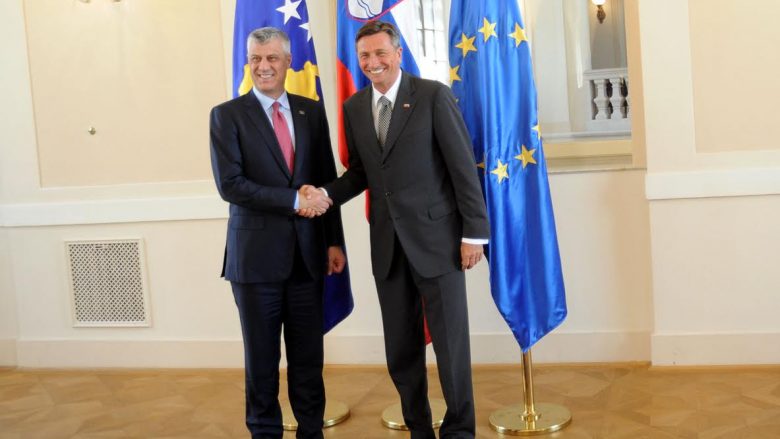 Thaçi takon presidentin slloven, e falënderon për organizimin e Samitit Brdo-Brione