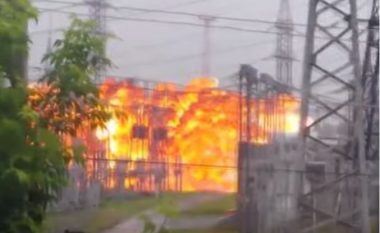 Momenti i super-shpërthimit të stacionit elektrik, pa energji 150 mijë njerëz (Video)