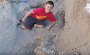Po luante kur rrëshqiti dhe ra në një gropë, aty zbuloi “pasuri” miliona vite të vjetër (Video)