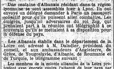 Viti 1939 dhe shqiptarë e Francës: Armiqtë e Zogut u bënë “zogistë” – për “inat” të armikut!