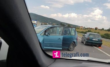 Aksident trafiku në autostradën Prishtinë-Prizren (Foto)