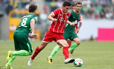 James Rodriguez shkëlqen në debutimin e tij te Bayerni (Video)