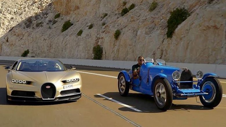 Bugatti i prodhuar para 90 vitesh, krahasohet me Chiron e fundit që ka 1,500 kuajfuqi (Video)
