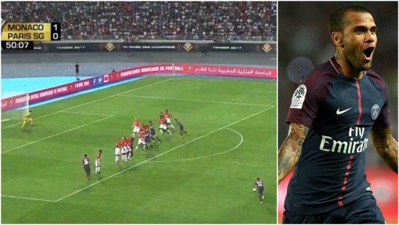 Dani Alves debuton te PSG me një supergol nga goditja e dënimit (Video)