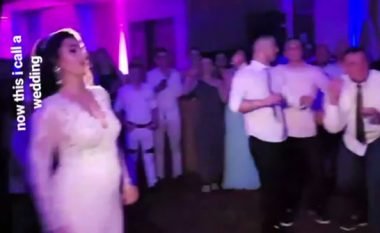 Momenti kur u ndalën dritat dhe muzika argëtuese pushtoi dasmën e Grabovcit, djali i tij dhe nusja protagonistë (Video)