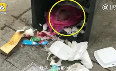 Pastruesja e rrugëve e shpëton të porsalindurën, nëna e kishte hedhur në kontejner (Video)