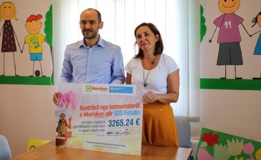 Konsumatorët e Meridian Express dhurojnë 3265.24 euro për SOS Fshatin