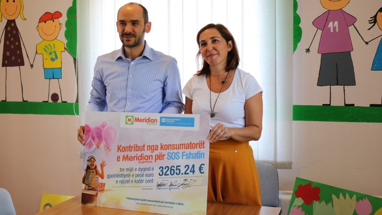 Konsumatorët e Meridian Express dhurojnë 3265.24 euro për SOS Fshatin