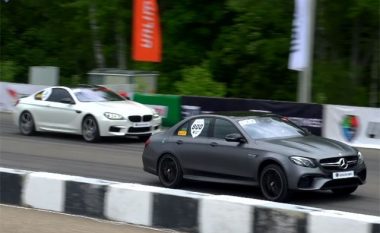 Mercedes-AMG E63 S mund në garë modelet BMW M6 dhe Audi RS7 me nga 750 kuajfuqi (Video)