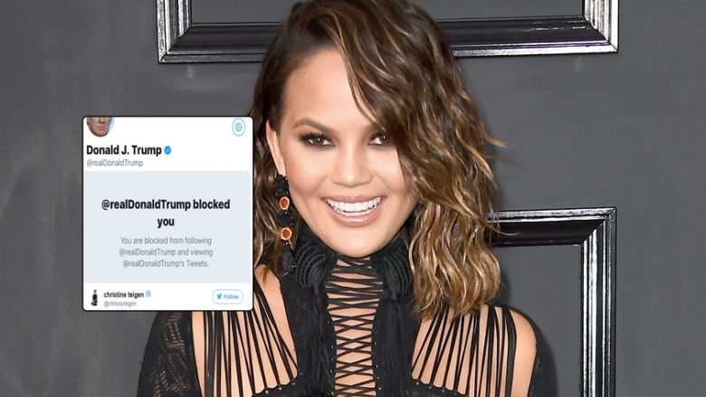 Chrissy Teigen shprehet e kënaqur që Trump e bllokoi në Twitter